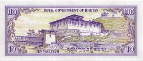 Bhutan P.08 10 Ngultrum (1981) (1) 