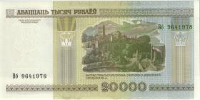 Weißrussland / Belarus P.31a 20.000 Rubel 2000 (2001) (1) 