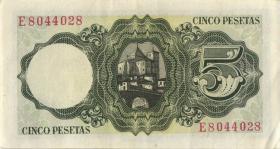 Spanien / Spain P.140 5 Pesetas 1951 (3) 