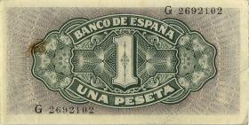 Spanien / Spain P.122 1 Peseta 1940 (2) 