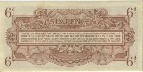 Großbritannien / Great Britain P.M10 6 Pence (1946) Millitärgeld (1-) 