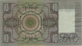 Niederlande / Netherlands P.049 10 Gulden 1938 (2/1) 