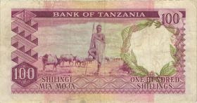 Tansania / Tanzania P.04 100 Shilings (1966) (3) 
