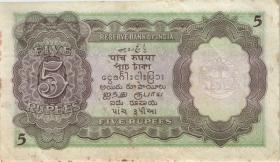 Indien / India P.018a 5 Rupien (1937) (3) 