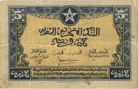 Marokko / Morocco P.24 5 Francs 1944 (3) 