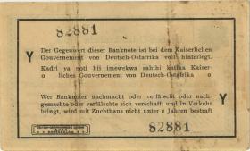 R.916p: Deutsch-Ostafrika 1 Rupie 1915 Y (3) "Kreuzberger" 