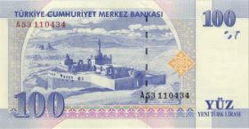Türkei / Turkey P.221 100 Neue Lira 2005 (1) Serie A 
