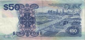 Singapur / Singapore P.22b 50 Dollars (1987) (3) 