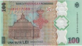 Rumänien / Romania P.125 100 Lei 2019 Polymer Gedenkbanknote (1) 