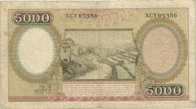 Indonesien / Indonesia P.063 5000 Rupien 1958 (3-) 