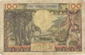 Äquat.-Afrikan.-Staaten P.03c 100 Francs (1963) C Kongo (3-) 
