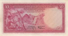 Belgisch-Kongo / Belgian Congo P.32 50 Francs 1.6.1957 (2/1) 