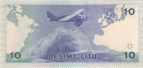Litauen / Lithuania P.56a 10 Litu 1993 Serie KAB (1) 