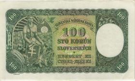 Slowakei / Slovakia P.10s 100 Korun 1940 Specimen (2) 