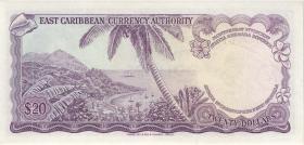 British Caribbean Territories P.15o 20 Dollars (1965) (2) 