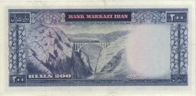 Iran P.092c 200 Rials (1971-73) (3+) 