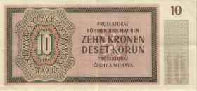 R.562a: Böhmen & Mähren 10 Kronen 1942 Serie A (3) 