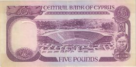 Zypern / Cyprus P.54a 5 Pounds 1990 (3+) 