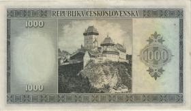 Tschechoslowakei / Czechoslovakia P.065a 1000 Kronen (1945) (2) 