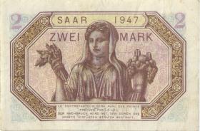 R.868: Saarland 2 Mark 1947 (3) 