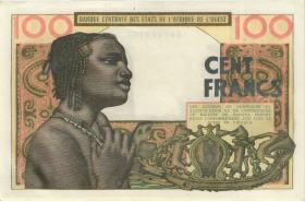West-Afr.Staaten/West African States P.002b 100 Francs (1959) Zentralausgabe (1-) 