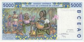 West-Afr.Staaten/West African States P.113Ah 5.000 Francs 1998 (2/1) 