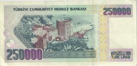 Türkei / Turkey P.207 250.000 Lira 1970 (1992) (3) 