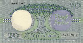 Kongo / Congo P.004a 20 Francs 15.7.1962 (1-) 