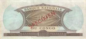 Kongo / Congo P.006s 100 Francs 1.3.1962 Specimen (1/1-) 