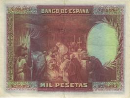 Spanien / Spain P.078 1000 Pesetas 1928 (3+) 