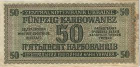 R.596a: Besetzung Ukraine 50 Karbowanez 1942 (2) 