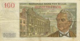 Belgien / Belgium P.129c 100 Francs 1958 (3) 