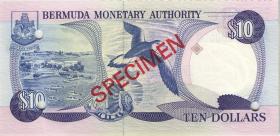 Bermuda P.36s 10 Dollars 1989 Specimen (1) 
