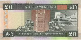 Hongkong P.201b 20 Dollars 1995 (1) 