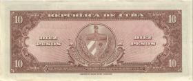 Kuba / Cuba P.079b 10 Pesos 1960 (1/1-) 