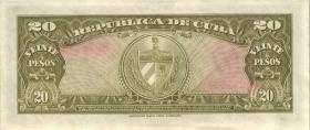 Kuba / Cuba P.080b 20 Pesos 1958 (1/1-) 