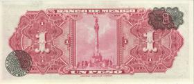 Mexiko / Mexico P.059a 1 Peso 19.6. 1957 (1) 