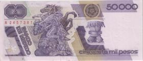 Mexiko / Mexico P.093b 50000 Pesos 1990 (1) 