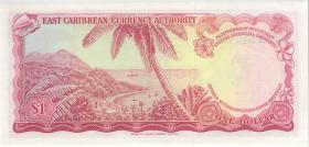 Ost Karibik / East Caribbean P.13g 1 Dollars (1965) (1) 