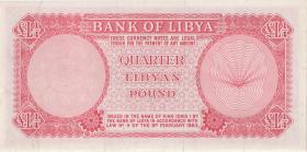 Libyen / Libya P.23 1/4 Libyan Pound L. 1963 (1/1-) 