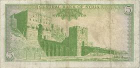 Syrien / Syria P.094d 5 Pfund 1973 (3-) 