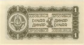 Jugoslawien / Yugoslavia P.048b 1 Dinar 1944 (1) 