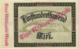 PS1290 Reichsbahn Köln 1 Milliarde Mark 1923 (1) Überdruck 