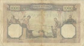 Frankreich / France P.079b 1000 Francs 1930 (4) 