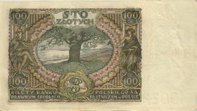 Polen / Poland P.074a 100 Zlotych 1932 (3) 
