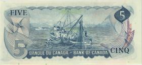 Canada P.087b 5 Dollars 1972 (1) 