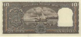 Indien / India P.059 10 Rupien (1970) (1) 