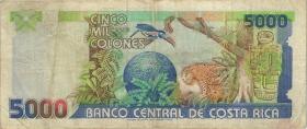 Costa Rica P.260a 5000 Colones 1992 (3) 