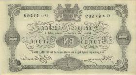 Schweden / Sweden P.01b 1 Krone 1875 (1-) 