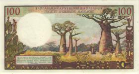 Madagaskar P.57 100 Francs = 20 Ariary (1966) (1) 